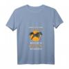 Damen Friesenpferd T-Shirt mit V-Ausschnitt - Lustiges Pferdemotiv für Reiterinnen & Pferdeliebhaberinnen