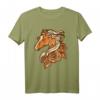 Ich liebe Pferde T-Shirt für Mädchen und Frauen - Süßer Pferdekopf mit Rosenblüten, perfektes Geschenk für Reiterinnen, Pferdemädchen & Pferdeliebhaberinnen