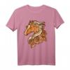 Ich liebe Pferde T-Shirt für Mädchen und Frauen - Süßer Pferdekopf mit Rosenblüten, perfektes Geschenk für Reiterinnen, Pferdemädchen & Pferdeliebhaberinnen