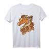 Ich liebe Pferde T-Shirt für Mädchen und Frauen - Süßer Pferdekopf mit Rosenblüten, perfektes Geschenk für Reiterinnen, Pferdemädchen & Pferdeliebhaberinnen