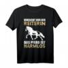 Vorsicht Vor Der Reiterin - Das Pferd Ist Harmlos Lustiges Reiterinnen T-Shirt für Pferdeliebhaberinnen, Damen & Mädchen zum Geburtstag oder Weihnachten