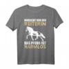 Vorsicht Vor Der Reiterin - Das Pferd Ist Harmlos Lustiges Reiterinnen T-Shirt für Pferdeliebhaberinnen, Damen & Mädchen zum Geburtstag oder Weihnachten