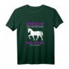 Vorsicht Vor Der Reiterin Das Pferd Ist Harmlos T-Shirt für Pferdeliebhaberinnen – Lustiges Reitsport-Motiv für Freizeit & Training
