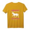 Vorsicht Vor Der Reiterin Das Pferd Ist Harmlos T-Shirt für Pferdeliebhaberinnen – Lustiges Reitsport-Motiv für Freizeit & Training