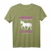 Vorsicht Vor Der Reiterin Das Pferd Ist Harmlos T-Shirt für Pferdeliebhaberinnen – Lustiges Reitsport-Motiv für Freizeit & Training