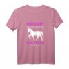 Vorsicht Vor Der Reiterin Das Pferd Ist Harmlos T-Shirt für Pferdeliebhaberinnen – Lustiges Reitsport-Motiv für Freizeit & Training