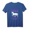 Vorsicht Vor Der Reiterin Das Pferd Ist Harmlos T-Shirt für Pferdeliebhaberinnen – Lustiges Reitsport-Motiv für Freizeit & Training