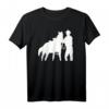 Cowboy mit Pferd T-Shirt – Perfekt für Reiter und Pferdeliebhaber, klassisch geschnitten, ideal für Ranch & Western Fans