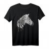 Zebra Aquarell T-Shirt für Pferdeliebhaber und Tierkunstfans – Minimalistisches Wildtier-Motiv für Outdoor & Safari-Abenteuer