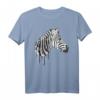 Zebra Aquarell T-Shirt für Pferdeliebhaber und Tierkunstfans – Minimalistisches Wildtier-Motiv für Outdoor & Safari-Abenteuer