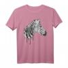 Zebra Aquarell T-Shirt für Pferdeliebhaber und Tierkunstfans – Minimalistisches Wildtier-Motiv für Outdoor & Safari-Abenteuer