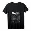 Damen VOM PFERD GEFALLEN Reiterin Spruch Pferdefreunde Geschenk T-Shirt mit V-Ausschnitt – Perfektes Geschenk für Pferdeliebhaber, Reiterinnen und Pferdefans