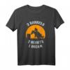 Barrel Racing T-Shirt - 3 Barrels 2 Hearts 1 Dream, Lustiges Reitsport Design, Klassisch geschnitten für Reiter und Pferdeliebhaber