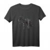 Schwarzes Friesian Pferd T-Shirt - Schönes Geschenk für Pferdeliebhaber und Reitfans