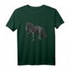 Schwarzes Friesian Pferd T-Shirt - Schönes Geschenk für Pferdeliebhaber und Reitfans