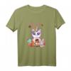 Mila mit Eichhörnchen, Einhorn, Hund, Katze, Pferd & Schmetterling - Knuffiges Kinder T-Shirt für Geburtstag & Tierliebhaberinnen