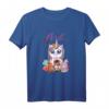 Mila mit Eichhörnchen, Einhorn, Hund, Katze, Pferd & Schmetterling - Knuffiges Kinder T-Shirt für Geburtstag & Tierliebhaberinnen