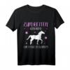 Kinder Reiten geboren zur Schule gezwungen T-Shirt – Süßes Geschenk für Pferdeliebende Mädchen zum Geburtstag & Weihnachten