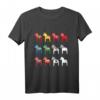 Colorful Schwedisches Dala Pferd T-Shirt - Traditionelles Design aus Dalarna Schweden