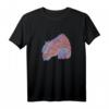 Regenbogen Pferd, Großes Pferdekopf T-Shirt für Mädchen – Buntes Reiten- und Pony-Motiv, Perfekt als Geschenk für Pferdeliebhaber