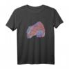 Regenbogen Pferd, Großes Pferdekopf T-Shirt für Mädchen – Buntes Reiten- und Pony-Motiv, Perfekt als Geschenk für Pferdeliebhaber