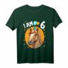 Kinder 6 Jahre alt T-Shirt mit Pferde Motiv - Süßes Geburtstagsoutfit für Jungen und Mädchen zum 6. Geburtstag, perfekt als Geschenk und Partydekoration