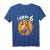 Kinder 6 Jahre alt T-Shirt mit Pferde Motiv - Süßes Geburtstagsoutfit für Jungen und Mädchen zum 6. Geburtstag, perfekt als Geschenk und Partydekoration