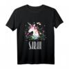 Kinder Einhorn Pferd T-Shirt mit Name Sarah – Perfektes Mädchen Geschenk, personalisiertes Einhorn-Design für Reit- und Ponyliebhaberinnen