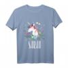 Kinder Einhorn Pferd T-Shirt mit Name Sarah – Perfektes Mädchen Geschenk, personalisiertes Einhorn-Design für Reit- und Ponyliebhaberinnen