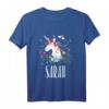 Kinder Einhorn Pferd T-Shirt mit Name Sarah – Perfektes Mädchen Geschenk, personalisiertes Einhorn-Design für Reit- und Ponyliebhaberinnen