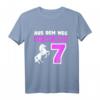 Kinder 7 Jahre Geburtstag Mädchen Pferd Seit 2013 Geschenk T-Shirt - Lustiges Geburtstagskleidungsstück mit Einhorn- und Pferdemotiv