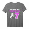 Kinder 7 Jahre Geburtstag Mädchen Pferd Seit 2013 Geschenk T-Shirt - Lustiges Geburtstagskleidungsstück mit Einhorn- und Pferdemotiv