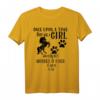 Es war einmal ein Mädchen, das Pferde und Hunde liebte - Lustiges Tierliebhaber T-Shirt mit Pfotenabdruck und Pferdemotiv