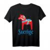 Sverige Schweden Dala Pferd Dalapferd T-Shirt - Traditionelles schwedisches Design als Souvenir und Geschenk