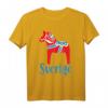 Sverige Schweden Dala Pferd Dalapferd T-Shirt - Traditionelles schwedisches Design als Souvenir und Geschenk