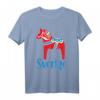 Sverige Schweden Dala Pferd Dalapferd T-Shirt - Traditionelles schwedisches Design als Souvenir und Geschenk