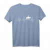 Westernreiten Reiter Herzschlag Fun T-Shirt - Humorvolles EKG Motiv für Kinder, Männer & Frauen als Geschenk für Reitsportfans