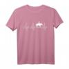 Westernreiten Reiter Herzschlag Fun T-Shirt - Humorvolles EKG Motiv für Kinder, Männer & Frauen als Geschenk für Reitsportfans