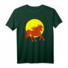 Rassehengst mit wehender Mähne im Sonnenuntergang - Pferde T-Shirt als Geschenk für Reiter, Pferdeliebhaber und Tierfreunde