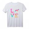 Bunte Pharao Hund Liebe-r Dad Mama T-Shirt – Lustiges Geschenk für Hundeliebhaber zu Muttertag, Geburtstag & Weihnachten