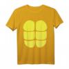Lustiges Schildkrötenkostüm T-Shirt für Karneval & Halloween - Verkleidung mit Sixpack-Design für Kinder und Erwachsene