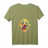 Damen Pop Art Pudel süßer Welpenliebhaber V-Ausschnitt T-Shirt – Perfektes Geschenk für Hundebesitzer, Mädchen, Frauen & Hundeliebhaber