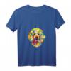 Damen Pop Art Pudel süßer Welpenliebhaber V-Ausschnitt T-Shirt – Perfektes Geschenk für Hundebesitzer, Mädchen, Frauen & Hundeliebhaber