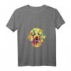 Damen Pop Art Pudel süßer Welpenliebhaber V-Ausschnitt T-Shirt – Perfektes Geschenk für Hundebesitzer, Mädchen, Frauen & Hundeliebhaber