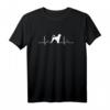 Portugiesischer Wasserhund Heartbeat T-Shirt – Geschenk für Hundeliebhaber, Herrchen & Frauchen, Züchter und Wasserhund-Fans