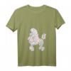 Damen Vintage Pudel T-Shirt mit V-Ausschnitt – Perfektes Geschenk für Hundebesitzer und Tierliebhaberinnen zu Weihnachten, Muttertag & Geburtstag