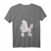 Damen Vintage Pudel T-Shirt mit V-Ausschnitt – Perfektes Geschenk für Hundebesitzer und Tierliebhaberinnen zu Weihnachten, Muttertag & Geburtstag