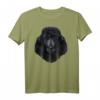 Schwarzes Pudel-Hundegesicht T-Shirt – Lustiges Hundedesign für Tierliebhaber und Hundeliebhaber mit Humor