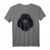 Schwarzes Pudel-Hundegesicht T-Shirt – Lustiges Hundedesign für Tierliebhaber und Hundeliebhaber mit Humor