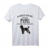 Lustiges Pudel T-Shirt - Ich arbeite sehr hart... Geschenk für Hundeliebhaber, Hundebesitzer & Züchter, ideales Weihnachts- oder Geburtstagsgeschenk
